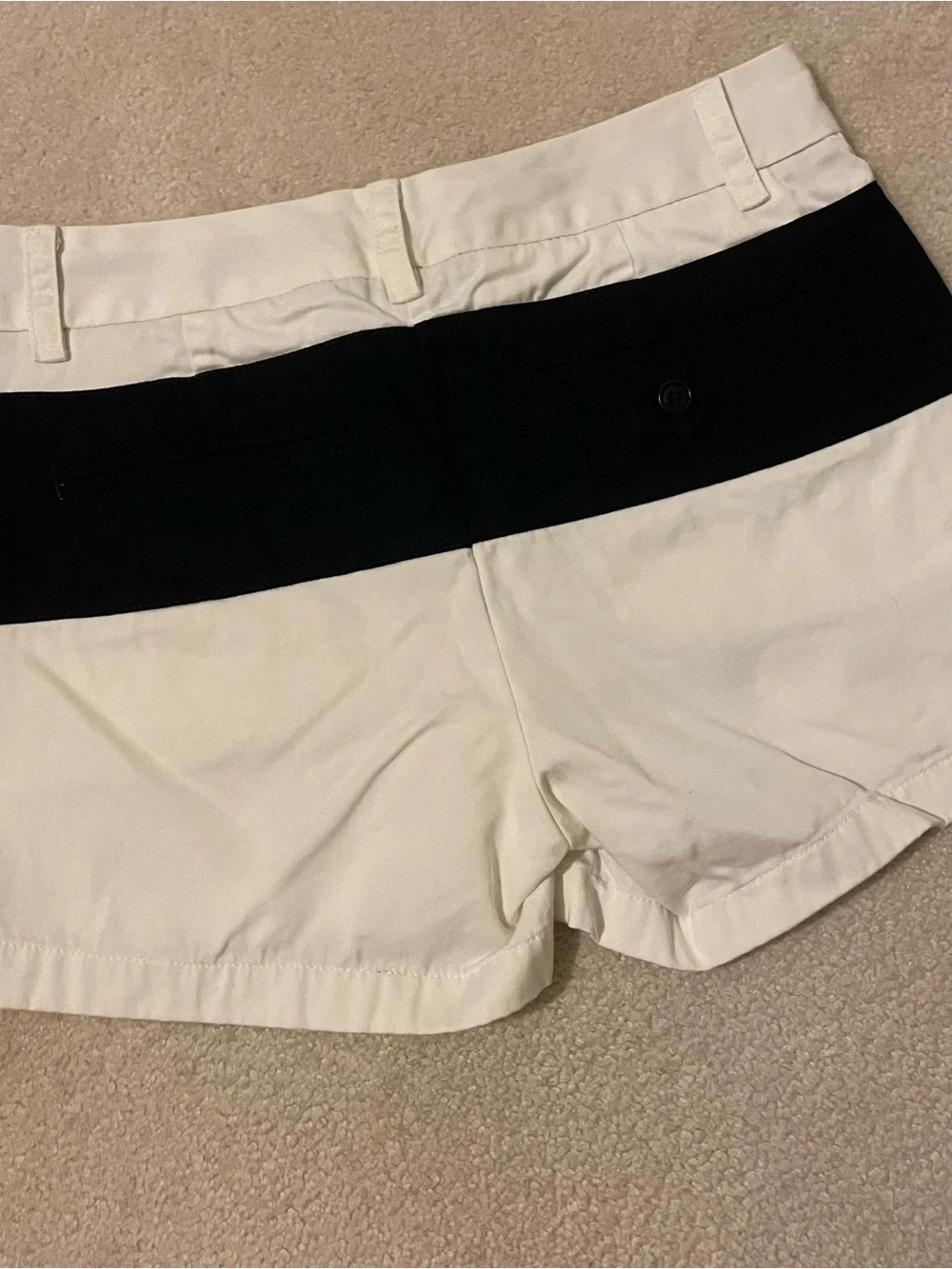 J. Crew back/white colorblock shorts-size 2 NWOT